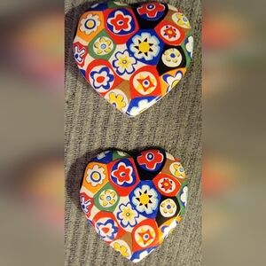 Vintage Avon Clip On Heart Earrings from 1992